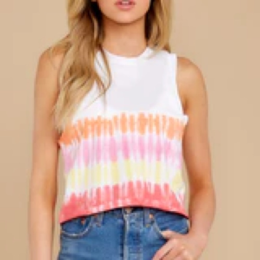 NWOT BLOOM + POP TIE DYE CROP TOP ✨